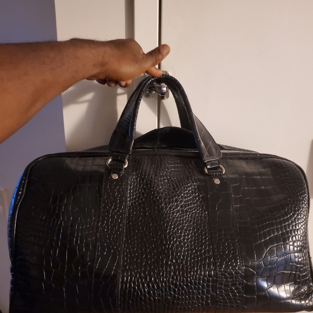 Authentic hand made croc duffel and backpack - Picture 3 of 7